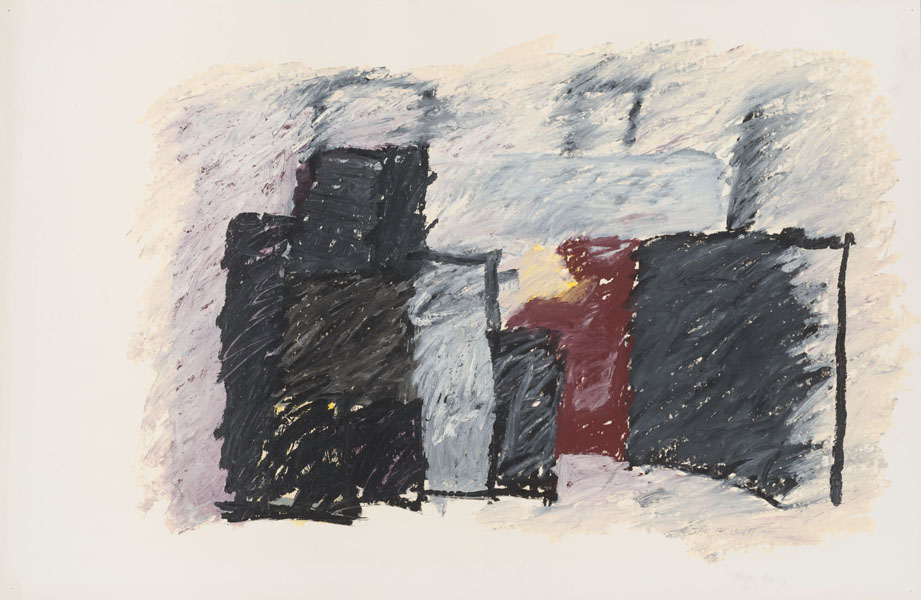 1993, Jan Goossen, No Title, oil stick on paper