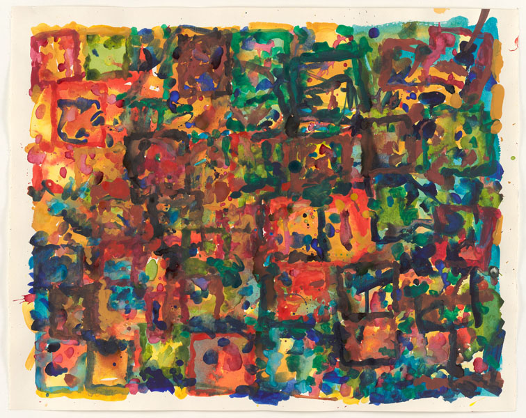 2000, Jan Goossen, No Title, gouache on paper