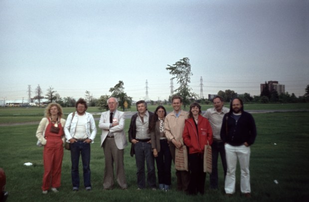 1978-toronto-new-york-city_van rechts naar links Arie Berkulin, Jan Goossen, Roelie Strijk, Lucien den Arend,Els ..., Bonies, Joop Beljon, Krij Giezen en partner Martina