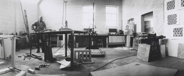 1992, Jan Goossen in atelier Herpt