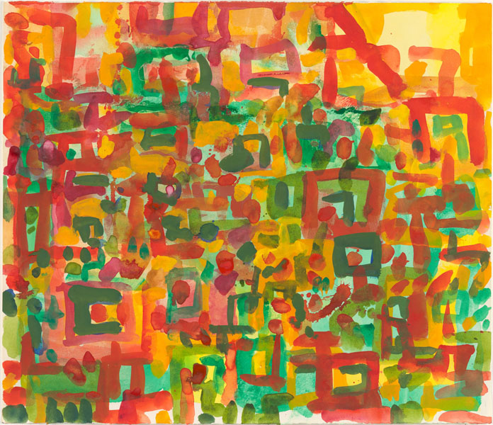 2000, Jan Goossen, No Title, gouache on paper