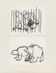 1961, Jan Goossen, ‘Artis’, crayon on paper
