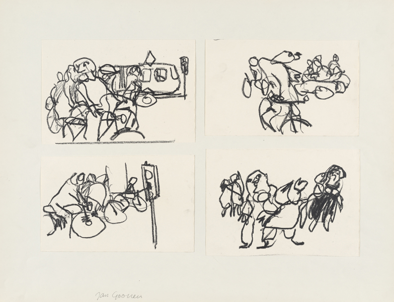1961 , Jan Goossen, ‘Amsterdam’, charcoal on paper