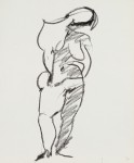 1962, Jan Goossen, ‘Model’, charcoal on paper