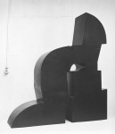 1969, Jan Goossen, no Title, polychromed metal , h 170 cm, collection Rijksdienst
