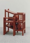 1993, Jan Goossen, ‘Construction with three Balls and a Balcony', polychromed wood. Private collection. Photo Martin Stoop