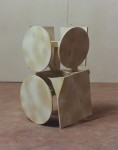 1995, Jan Goossen, ‘Bearer II’, polychromed wood , h 53 cm. Photo Martin Stoop