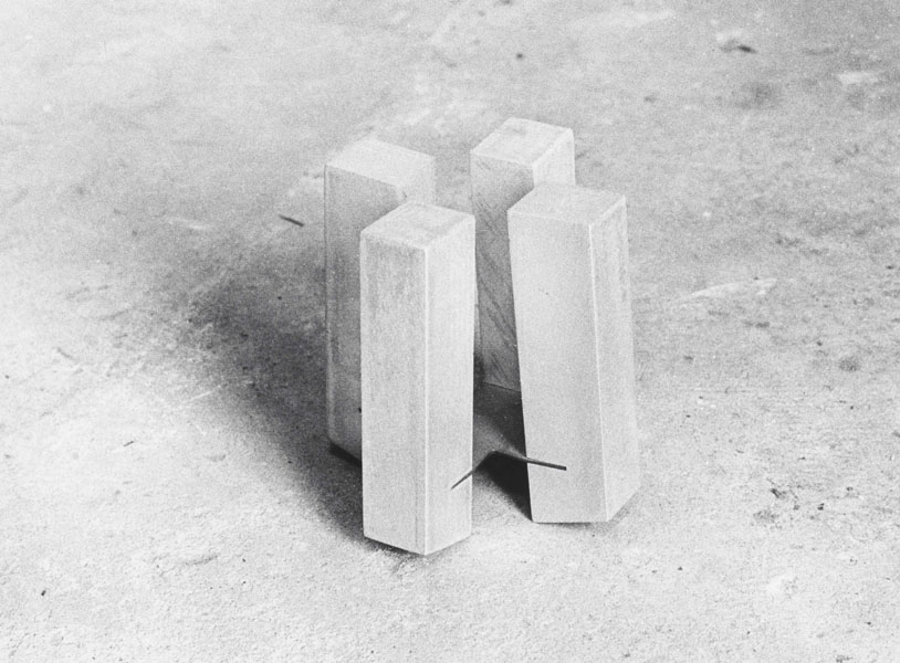 1971, Jan Goossen, sketch,aluminium, 13, 5 x 14 cm x h 14,7 cm