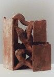 1995, Jan Goossen, ceramic, 21 x 25 cm, x 60 cm h. Made in European Ceramics Workcentre (.ekwc) Photo Peer van der Kruis