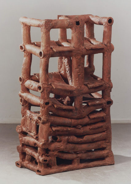 1995, Jan Goossen, ceramic, 44 x 75 cm x 128 cm h. Made in European Ceramics Workcentre (.ekwc) Photo Peer van der Kruis