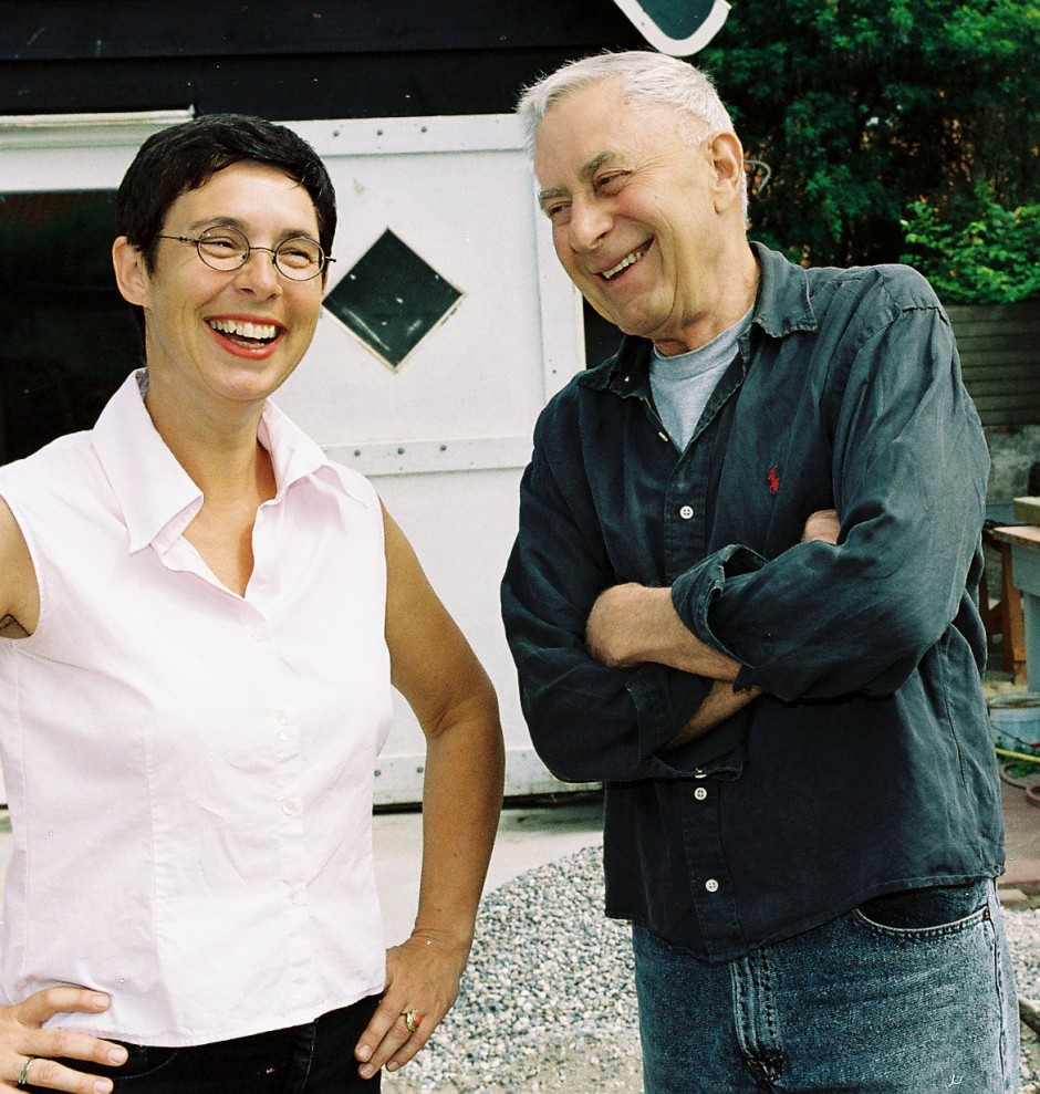 Jan Goossen en Yvette Lardinois in Vrouwenpolder, 2004 (Foto Anda van Riet)